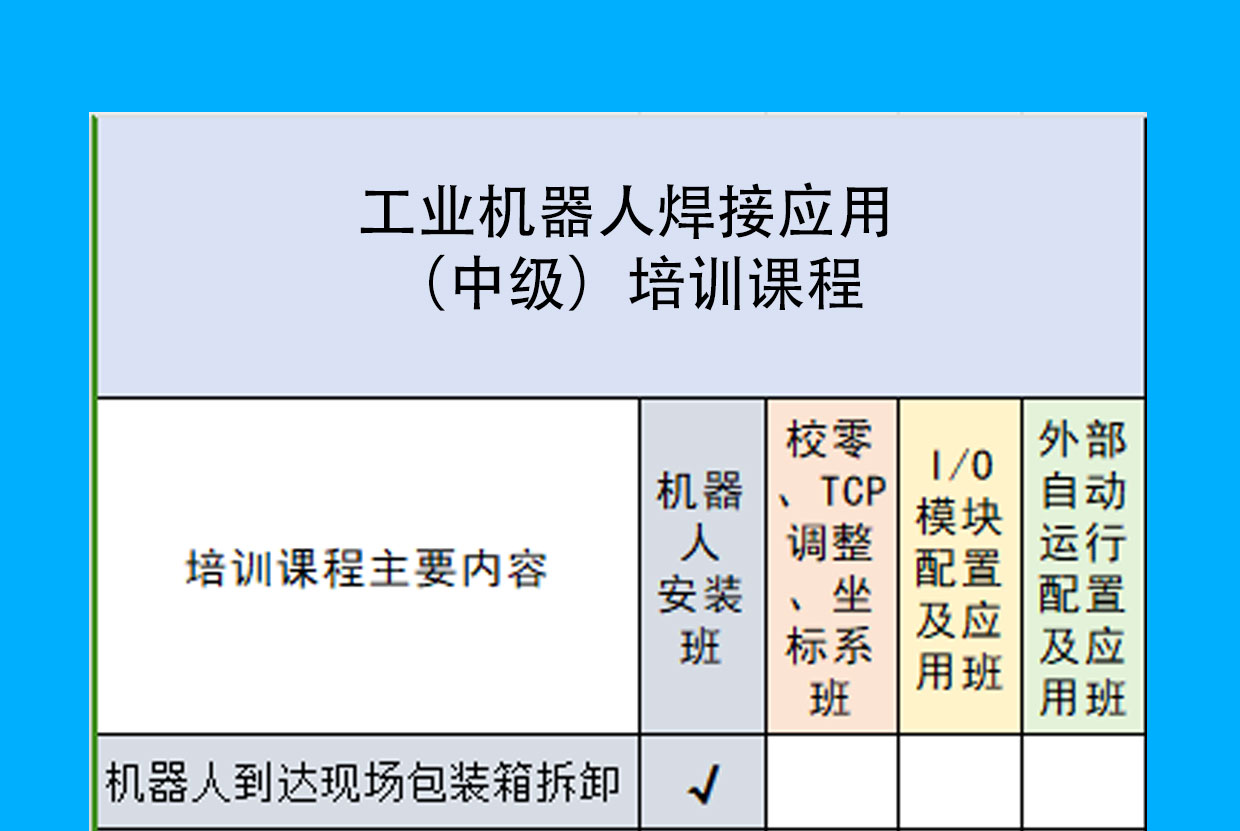 工业机器人零基础培训班